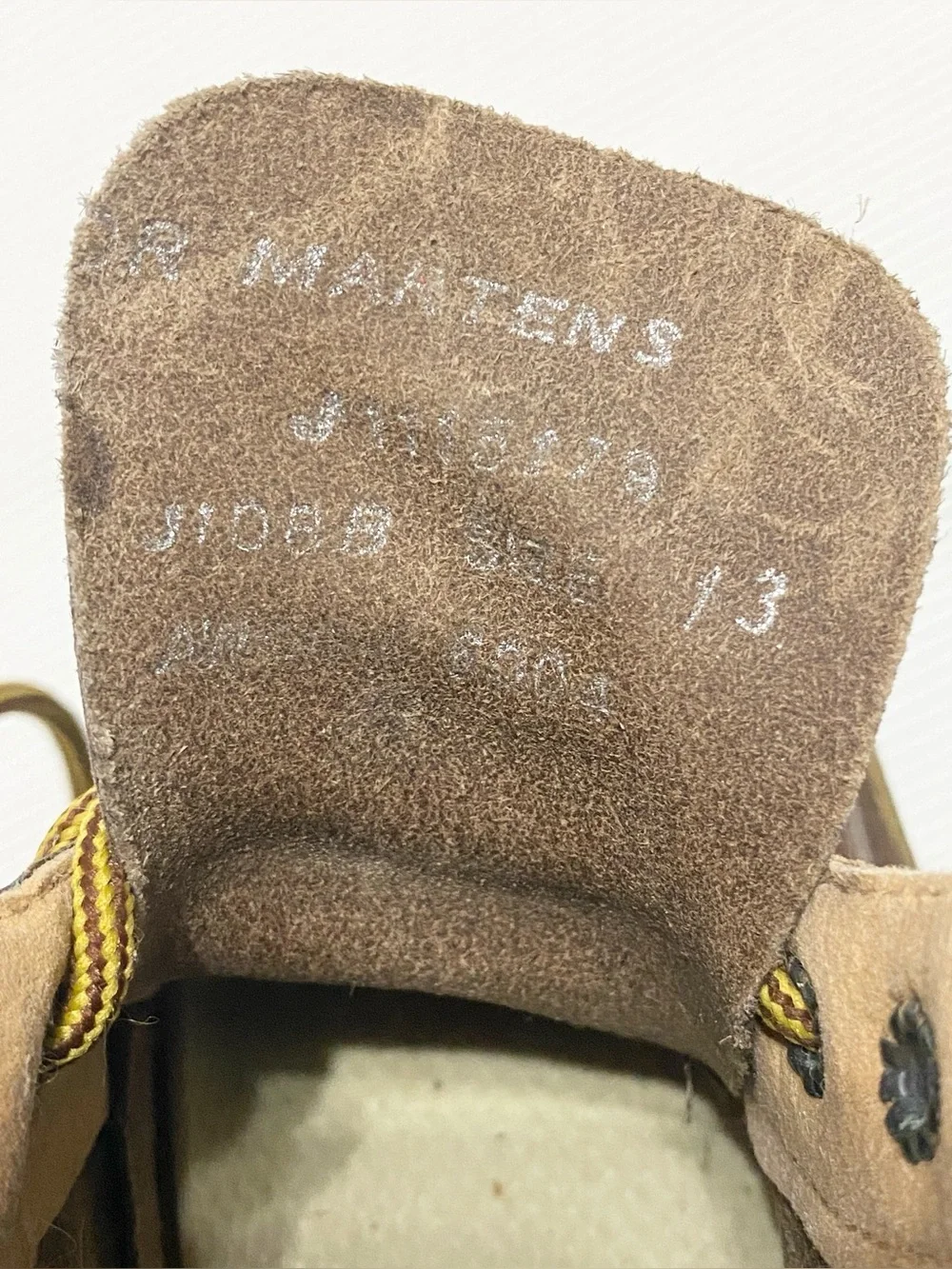 Vintage Dr Martens Made In England Kid's Brown Leather Lace Up Boots